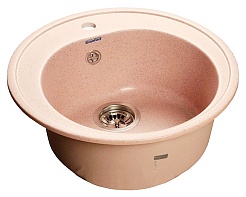 Granfest Мойка кухонная Rondo GF-R510 Светло-розовый – фотография-1